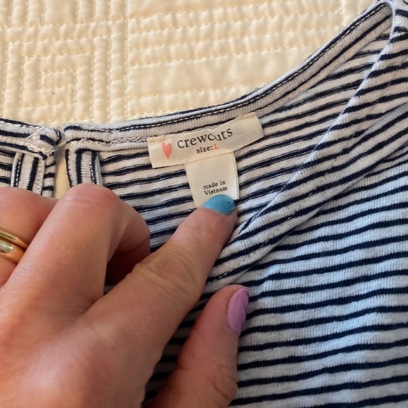 Crewcuts J Crew Stripes and Pink Tulle and Knit Ballerina Dress. Girls Size L - Picture 3 of 4